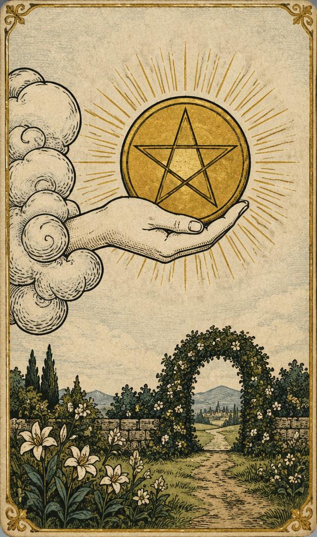 Ace of Pentacles tarot card