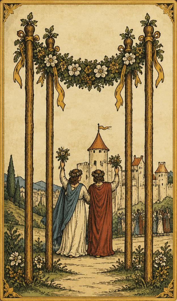 Four of Wands tarot card