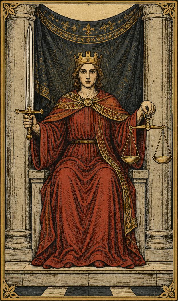 Justice tarot card