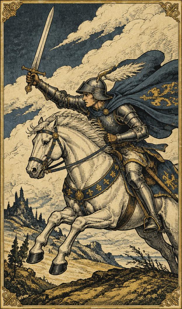 Knight of Swords tarot card