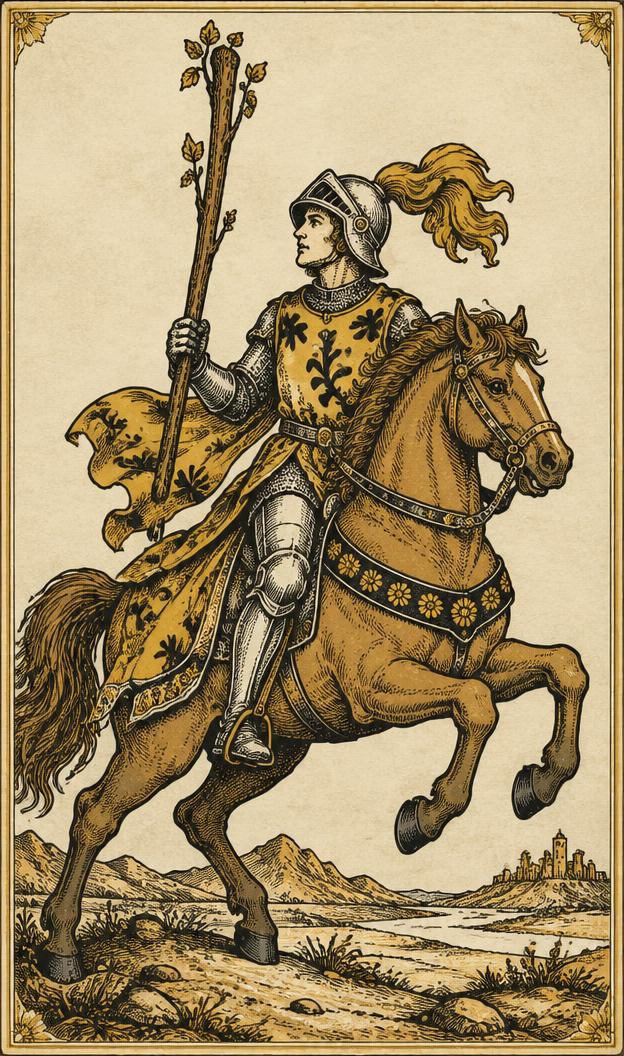Knight of Wands tarot card