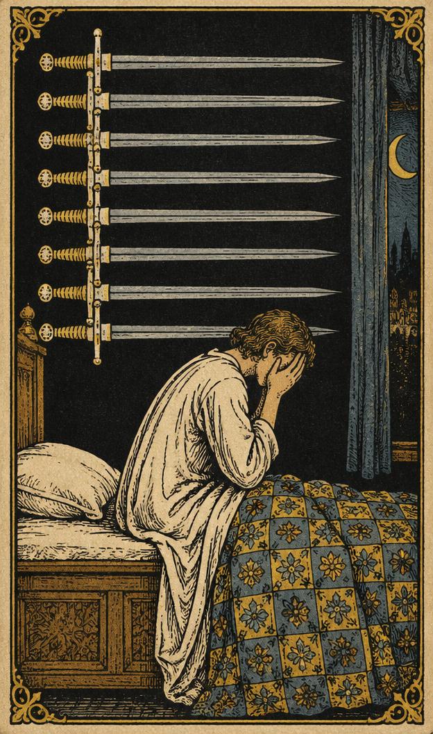 Nine of Swords tarot card