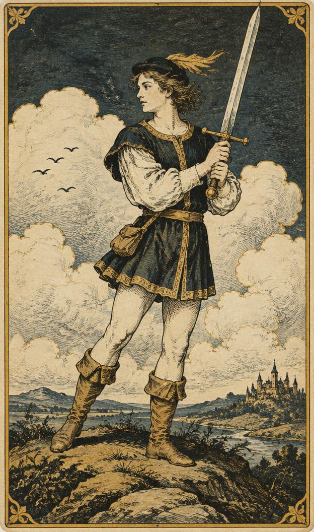 Page of Swords tarot card