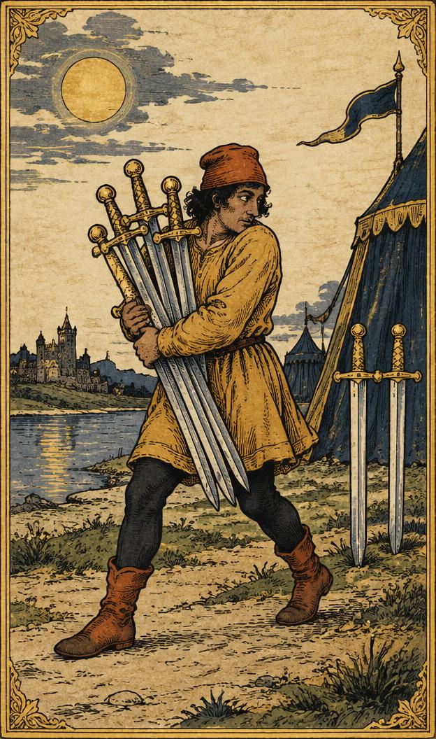 Seven of Swords tarot card