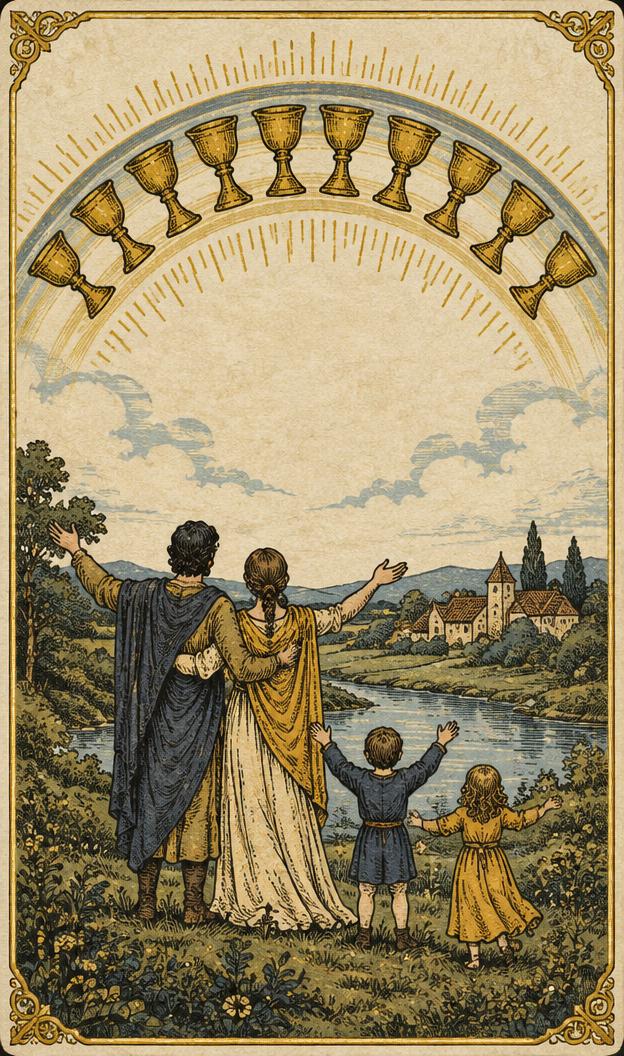 Ten of Cups tarot card