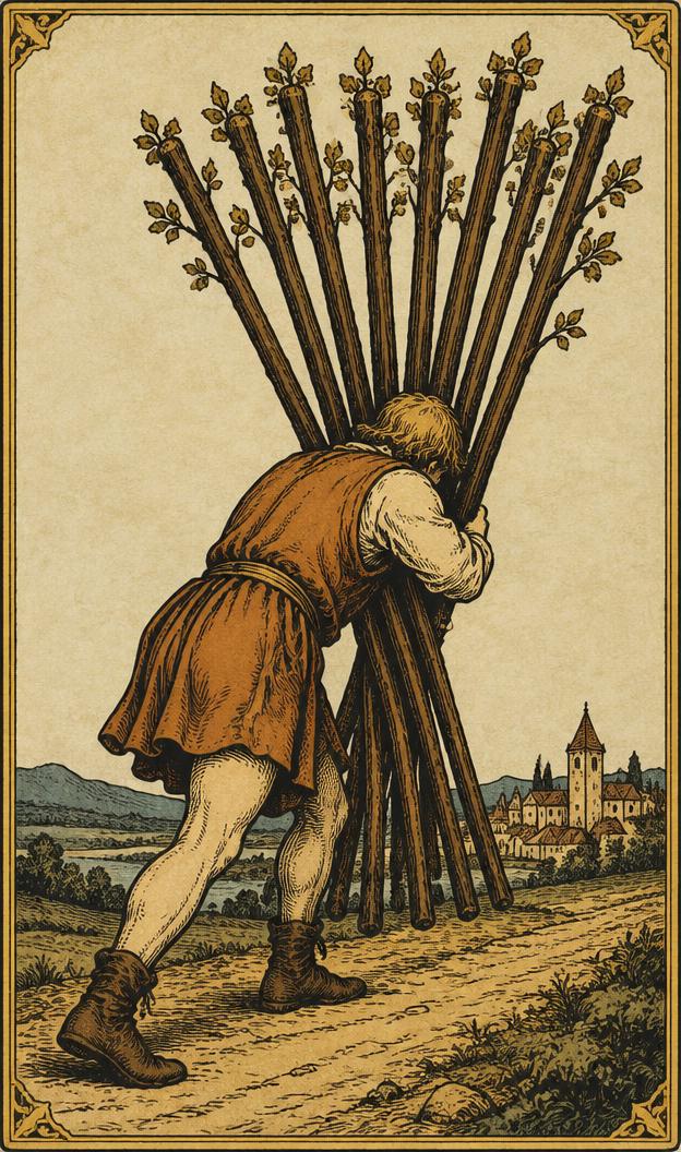 Ten of Wands tarot card
