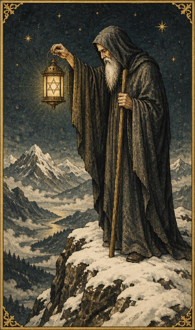 The Hermit tarot card