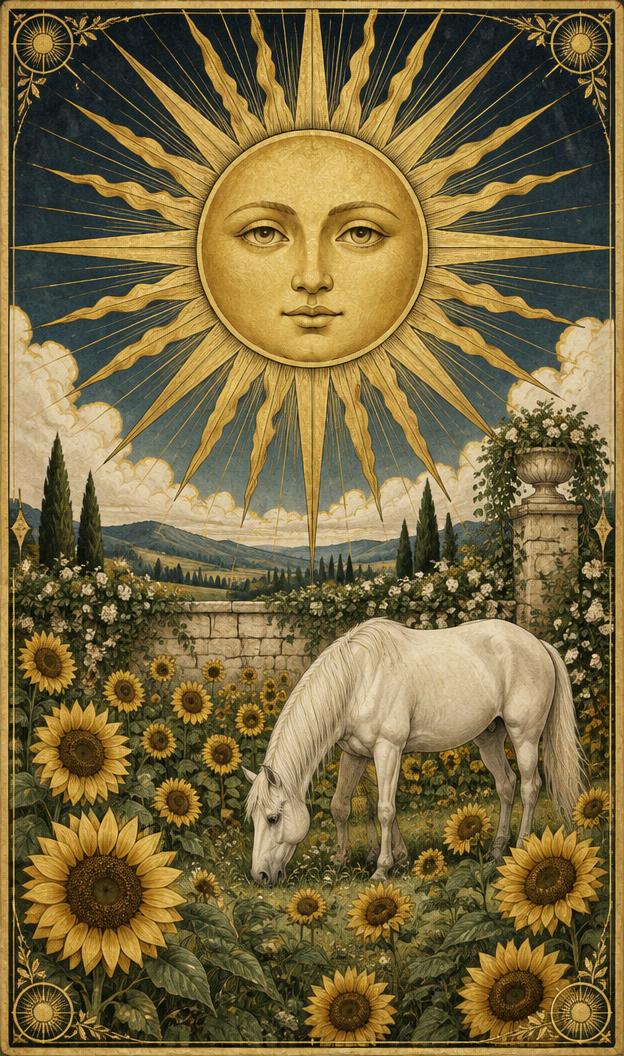 The Sun tarot card