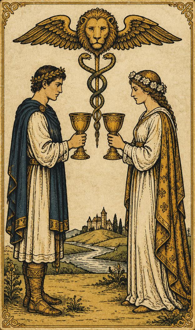 Two of Cups tarot card