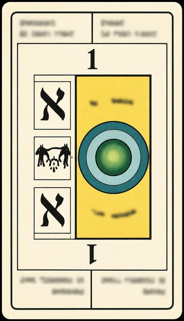 Card 1, NUMBER 1, from the Dr. Moorne deck