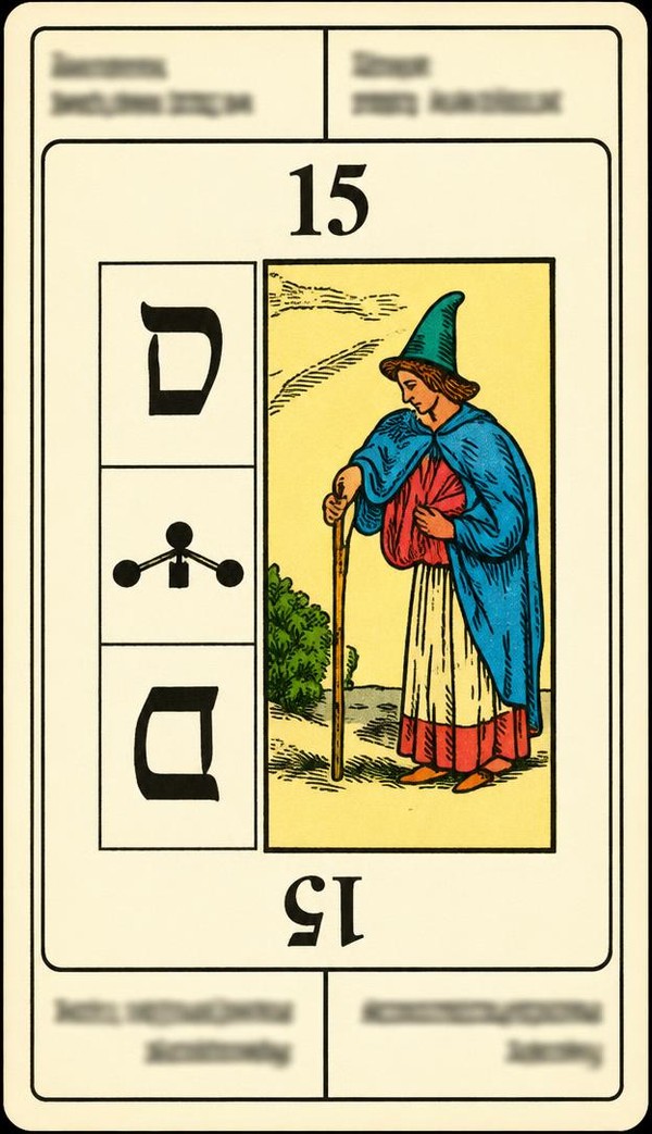 Card 15, MELANCHOLY - INDISPOSITION - NUMBER 15 -, from the Dr. Moorne deck