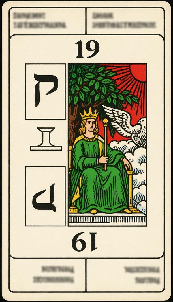 Card 19, CATASTROPHE - PRISON - NUMBER 19 -, from the Dr. Moorne deck