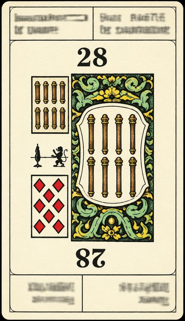 Card 28, COUNTRY OUTING - DISPUTES - NUMBER 28 -, from the Dr. Moorne deck