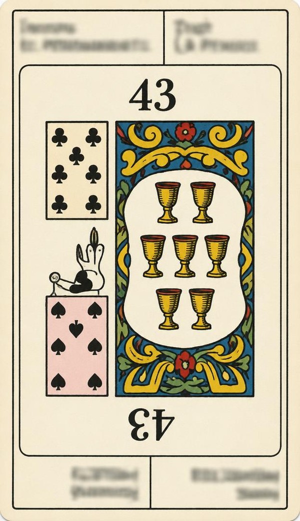 Card 43, THOUGHT - PROJECTS - NUMBER 43 -, from the Dr. Moorne deck