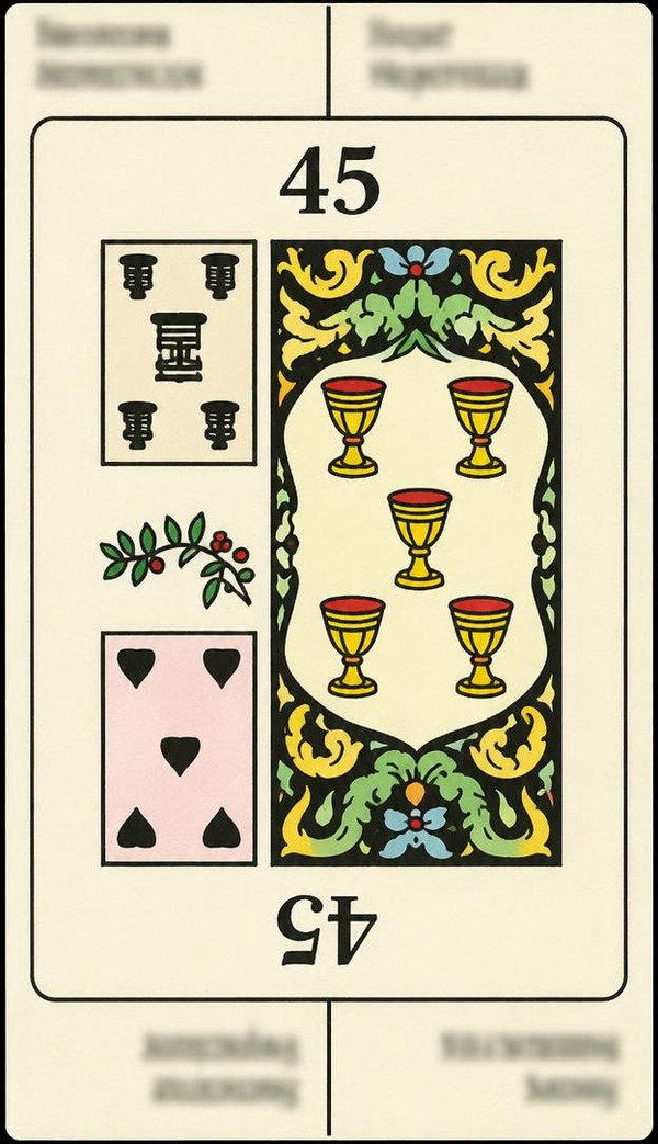Card 45, INHERITANCE, RELATIVES - NUMBER 45 -, from the Dr. Moorne deck