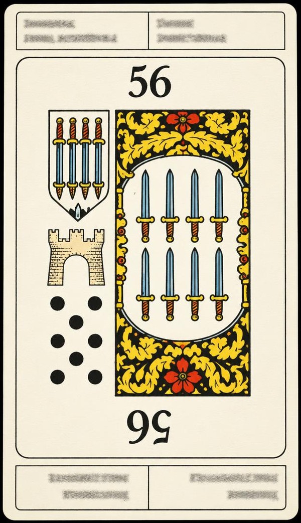 Card 56, GOSSIP - INCIDENTS - NUMBER 56 -, from the Dr. Moorne deck