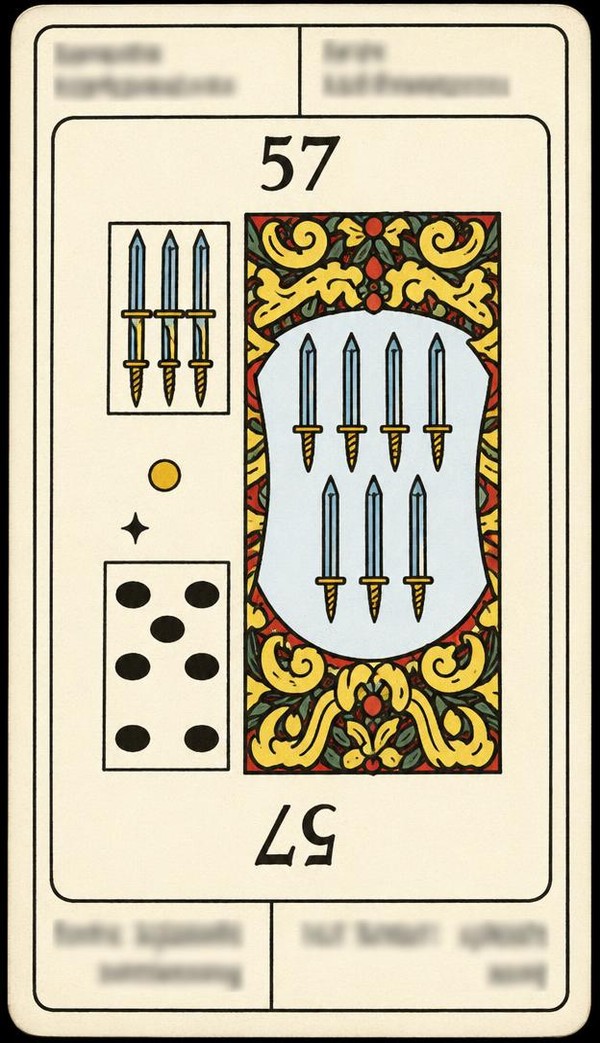 Card 57, HOPES - GOOD ADVICE - NUMBER 57 -, from the Dr. Moorne deck