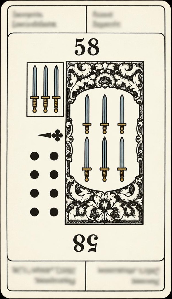 Card 58, EXCURSION - DECLARATION - NUMBER 58 -, from the Dr. Moorne deck