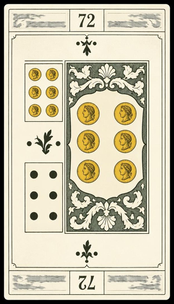 Card 72, THE PRESENT - AMBITION - NUMBER 72 -, from the Dr. Moorne deck