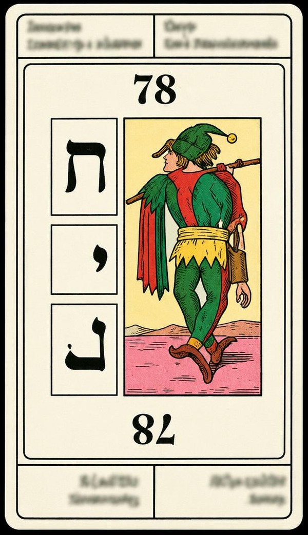 Card 78, LIGHTHEADEDNESS - INEPTITUDE - NUMBER 78 -, from the Dr. Moorne deck